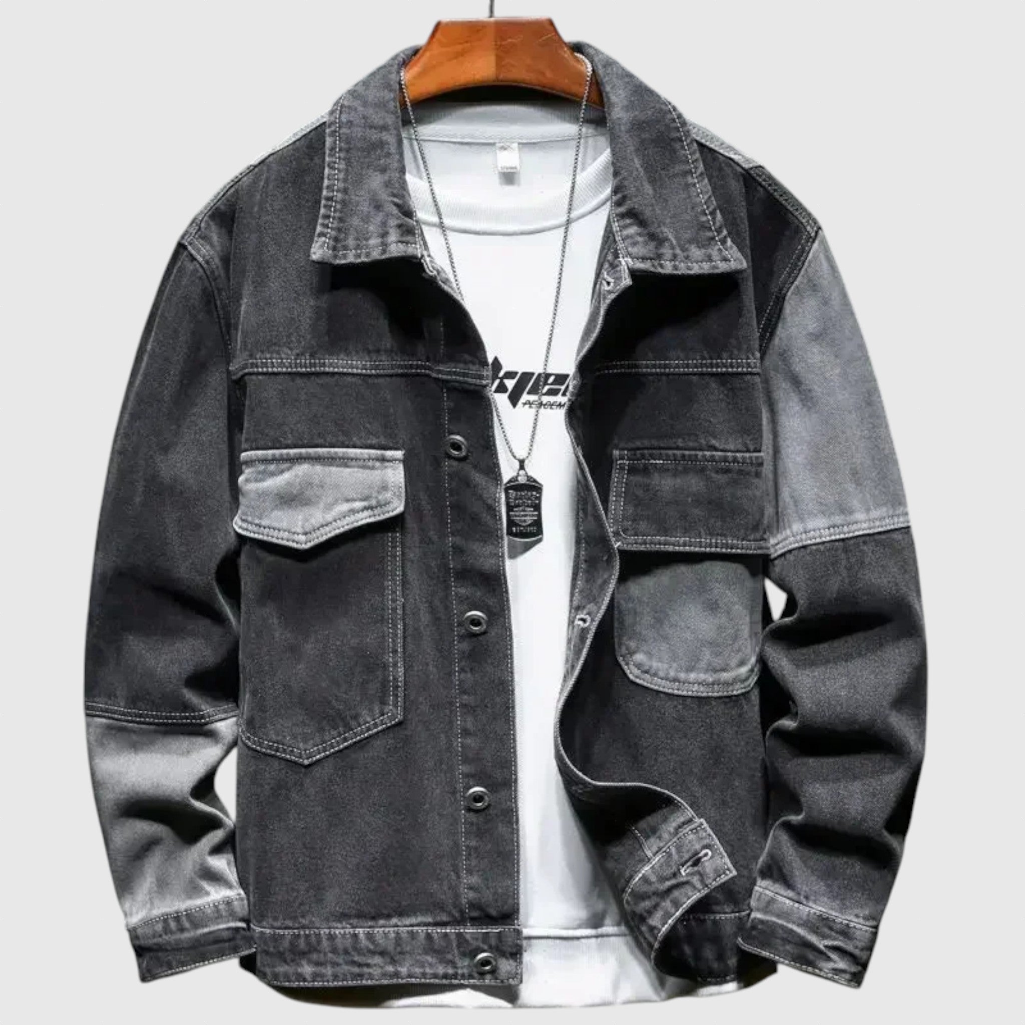 Zsófia | Időtlen férfi farmerdzseki stílusos