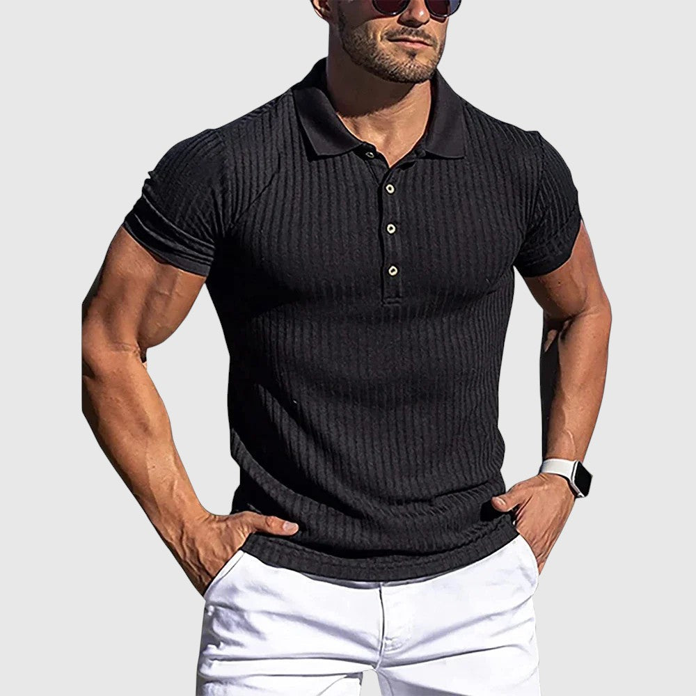 Henrik | Elegáns csíkos férfi pólóing