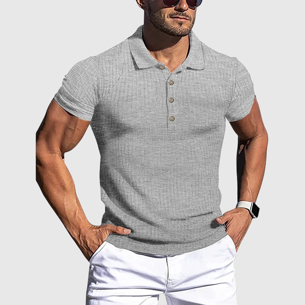 Henrik | Elegáns csíkos férfi pólóing