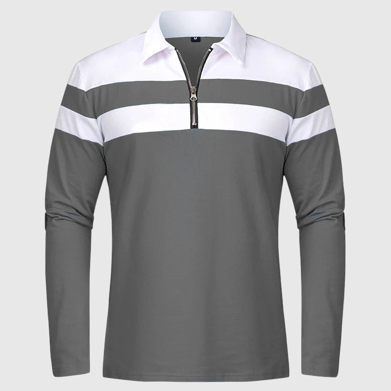 Ábel | Cipzáros elegáns férfi pulóver